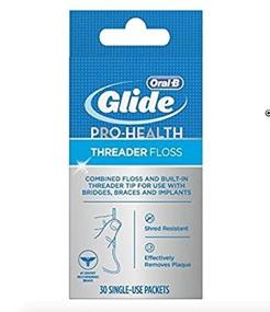 img 3 attached to Набор из 4 нитей для зубов Oral-B Glide Threader Floss - Оптимизируйте ваш поиск!