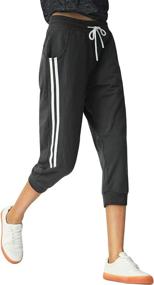 img 2 attached to 👖 SPECIALMAGIC Capri Sweatpants for Women: Stylish Camo Cropped Joggers with Pockets for Yoga and Running