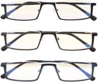 rimless eyewear anti blue reading eyeglasses logo