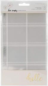 img 4 attached to 📷 Webster's Pages A5 Transparent Photo Sleeves and Clear Card Pockets - Design E, Pack of 8