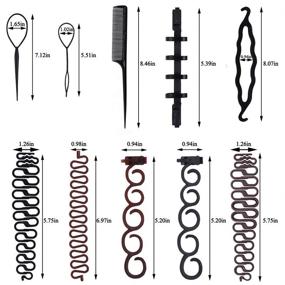 Hair Tail Tools, 6Pack Hair Loop Tool Set for Women Girls Hair Accessories  Hair Styling 