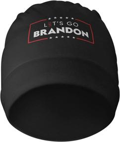 img 2 attached to 🧢 Let's Go Brandon Hat: FJB Beanie Caps - Stylish, Windproof, Warm, and Dustproof Unisex Skull Knit Hat - Soft Headwear