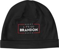 🧢 let's go brandon hat: fjb beanie caps - stylish, windproof, warm, and dustproof unisex skull knit hat - soft headwear logo