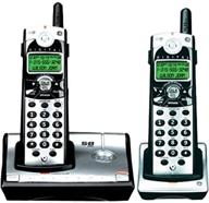 📞 enhanced ge 28021ee2 digital 5.8 ghz cordless phone set with dual handsets and call waiting caller id logo