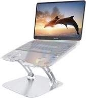 💻 adjustable aluminum laptop stand - ideal for macbook air/pro and notebooks 11''-16'' - enhance your posture and comfort logo