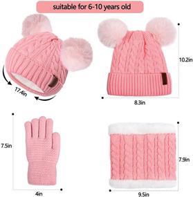 img 3 attached to Winter Gloves for Toddler: Thermal Children's Girls' Accessories for Cold Weather