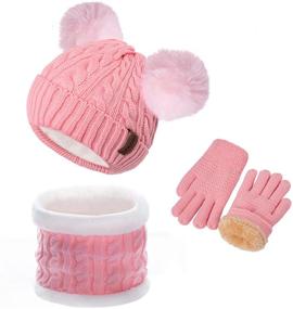 img 4 attached to Winter Gloves for Toddler: Thermal Children's Girls' Accessories for Cold Weather