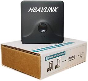 img 2 attached to 🔀 HDMI Switch 4K 60Hz - HBAVLINK HDMI Selector Switch Box HDMI Splitter 2 in 1 Out, No External Power Required, Compatible with Roku/PS5/Xbox/Nintendo Switch/Fire Stick/Apple TV (HDMI Cable NOT Included)