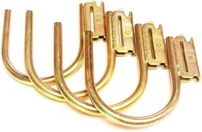 img 2 attached to 🚚 Efficient Cargo Management: WorldPac 4-Pack Heavy Duty E Track Finger J Hook for Enclosed Trailers