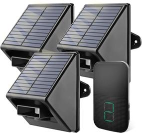 img 4 attached to 🚨 Enhanced Industrial Parts Lane Warning System: Solar Motion Sensor DIY Security with 656FT Remote & Wide Detection Range - 58 Melodies/10 Channels/110 db – Solar PIR 1Receiver3Sensors KIT