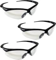 nemesis safety glasses black frame logo
