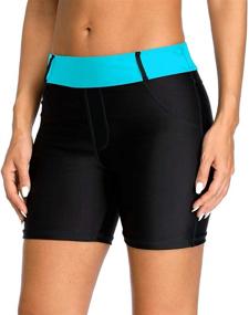 img 4 attached to ATTRACO Womens Waistband Shorts Swimsuit Women's Clothing in Swimsuits & Cover Ups