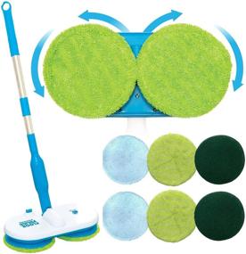 img 3 attached to 🧹 Floor Police Replacement Mop Heads: 2 Microfiber Pads, 2 Scrubber Pads & 2 Polishing Pads - As Seen On TV