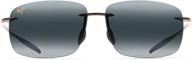 🕶️ rectangular breakwall sunglasses by maui jim logo