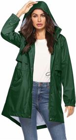 img 4 attached to 🧥 Waterproof Windbreaker Jackets for Women - Avoogue Women's Clothing: Coats, Jackets & Vests