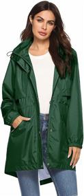 img 3 attached to 🧥 Waterproof Windbreaker Jackets for Women - Avoogue Women's Clothing: Coats, Jackets & Vests