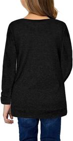 img 3 attached to 👚 Ecokauer Girls Tunic Tops: Stylish, Comfortable & Loose-Fitting Blouse T-Shirts (Size 4-13)