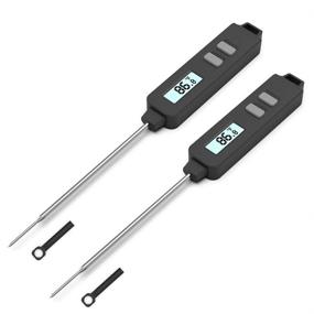 img 4 attached to 🌡️ 2Pack Digital Meat Thermometer with Super Long Probe for Grill Kitchen BBQ Smoker Oven Oil Milk Yogurt Temperature - Instant Read Candy Thermometer and Cooking Food Thermometer