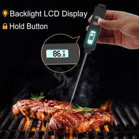 img 2 attached to 🌡️ 2Pack Digital Meat Thermometer with Super Long Probe for Grill Kitchen BBQ Smoker Oven Oil Milk Yogurt Temperature - Instant Read Candy Thermometer and Cooking Food Thermometer