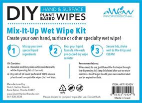 img 3 attached to 🧻 DIY Hand & Surface Wet Wipe Kit - 50 Viscose Dry Wipes X 6 Canisters (300 Wipes)