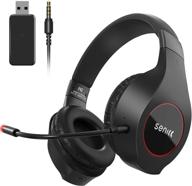 senicc 2.4g wireless gaming headset for ps4/ps5/pc | over-ear gaming headphones with detachable noise cancelling mic | computer headset 3.5mm wired for xbox one | 13+ hours playtime logo