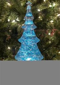 img 3 attached to 🎄 12-Inch Roman LED Light-up Glitter Holiday Christmas Tree - Silver and Clear