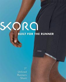 img 2 attached to 🏃 Skora Men's Running Shorts with 2-in-1 Liner and Unlined options - 5", 7", and 9" Inseams