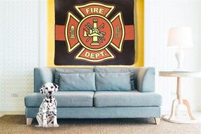 img 1 attached to 🔥 Infinity Republic Fire Department Fire Fighters Soft Fleece Throw Blanket - 50x60: Cozy Home & Outdoor Accessory for Living Rooms, Bedrooms, and Kids' Rooms!