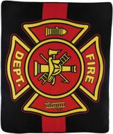 🔥 infinity republic fire department fire fighters soft fleece throw blanket - 50x60: cozy home & outdoor accessory for living rooms, bedrooms, and kids' rooms! logo