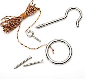 img 2 attached to 🎯 Iparts Hook and Ring Swing DIY Kit: Heavy-Duty Hardware and String Ring Toss Game for Indoor and Outdoor Fun (Includes Set-up Instructions)