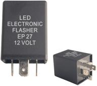 dewhel led electronic flasher ep27 12 volt fl27 5-pin relay: the ultimate hyper flash fix for led turn signal bulbs logo