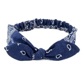 img 3 attached to Stylish and Versatile 6 Pack of Elastic Paisley Bandana Knot Headbands – Perfect Hair Accessory for Women and Girls