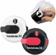 🏌️ miniature golf stroke counter - handy clicker for golf game scorekeeping, outdoor sport scoreboard - black & white color - cosmos 2 pcs - ideal for golf glove, bag, hat logo