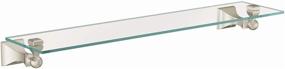 img 4 attached to 🛁 Moen DN8390BN Retreat Decorative Glass Vanity Shelf - 22" Wide x 5" Deep, Brushed Nickel Finish