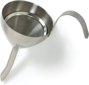 img 1 attached to 🕳️ Norpro 242 Stainless Steel Funnel with Strainer, 3-Inch Mouth Diameter - Ultimate Kitchen Tool for Easy Pouring and Filtering!