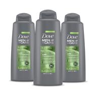 🍃 dove men + care 2-in-1 shampoo and conditioner for healthy-looking hair lime + cedarwood - naturally derived, plant-based cleansers - 20.4 oz 3 logo