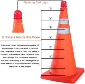 img 2 attached to Reliancer Collapsible Construction Fluorescent Reflective: Enhance Safety on the Job