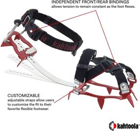 img 1 attached to Kahtoola KTS Steel Hiking Crampons: Unmatched 🏔️ Traction for Snowy Terrains with Snow Release Skins