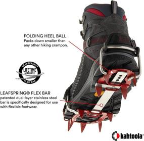 img 2 attached to Kahtoola KTS Steel Hiking Crampons: Unmatched 🏔️ Traction for Snowy Terrains with Snow Release Skins