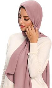 img 3 attached to Hijab Women Chiffon Scarfs Shawl