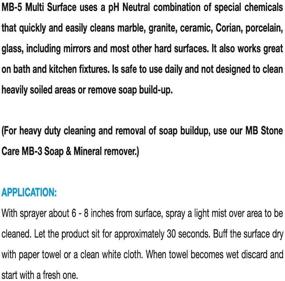 img 1 attached to 🧽 MB Stone Care MB-5 Stone & More Spray Cleaner: Powerful Cleaning Solution for All Your Stonework Needs