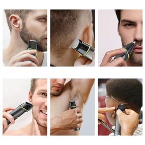 img 2 attached to 🧔 Cordless Beard Trimmer for Men - Waterproof Body, Nose, Mustache & Hair Clippers - Magnetic USB Rechargeable - DSP Mens Grooming Kit