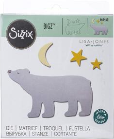 img 4 attached to 🐻 Премиум Sizzix Матрица Bigz с Полярным Медведем от Лизы Джонс - Идеально подходит для ремесленников всех уровней мастерства, Один размер (США: Один)