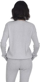 img 2 attached to Cashmeren Cashmere Knitted Loungewear Heather Women's Clothing