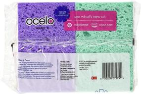 img 1 attached to O-Cel-O Handy Sponges, 4 Count, Assorted Colors, Pack of 4 - Packaging May Vary