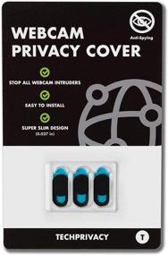 img 4 attached to 🔒 TechPrivacy Webcam Privacy Cover (3 Pack) - Ultra Slim Slide for iPhone, iPad, Laptops, Macbook, Dell, Lenovo, HP & More - Protect your Privacy