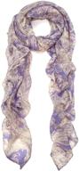 exquisite 2-tone vintage paisley graphic scarf - premium & timeless style logo