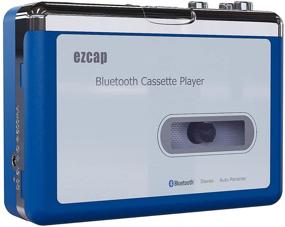 img 4 attached to 🎧 Портативный приемник кассет Ezcap Bluetooth с автоматическим поворотом, гнездо для наушников 3,5 мм и динамик: USB / батарейный проигрыватель Walkman powered Tape Player.