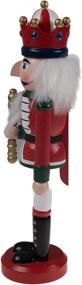 img 3 attached to 🎄 Clever Creations 10 Inch Traditional Wooden Nutcracker - White King | Festive Christmas Table and Shelf Décor