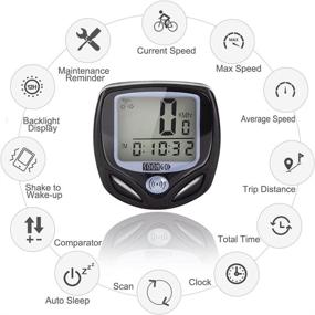 img 3 attached to 🚴 Waterproof Bike Odometer with LCD Display Speedometer – SOON GO Bicycle Speedometer – Wireless Cycle Bike Computer for Accurate Speed Tracking & Multi-Function